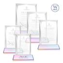 Messina Prismatic on Newhaven Base Rectangle Crystal Award