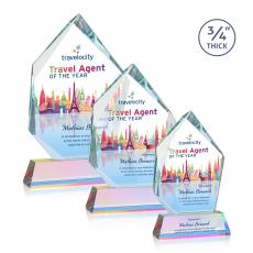 Deerhurst Ice Full Color Prismatic on Newhaven Peak Crystal Award - Corporate Awards