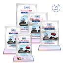 Messina Full Color Prismatic on Newhaven Base Rectangle Crystal Award