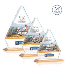 Fyreside Full Color/White Bamboo Award - Corporate Awards