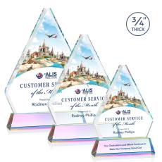 Fyreside Full Color Prismatic on Newhaven Crystal Award - Corporate Awards