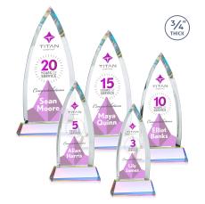 Shildon Full Color Prismatic on Newhaven Crystal Award - Corporate Awards