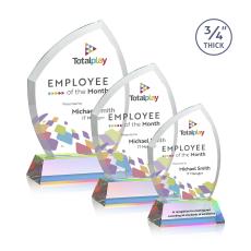 Daltry Full Color Prismatic on Newhaven Base Abstract / Misc Crystal Award - Corporate Awards