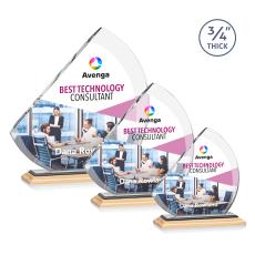 Nantucket Full Color/Black Sail Bamboo Award - Corporate Awards