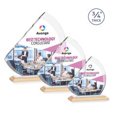 Nantucket Full Color/White Sail Bamboo Award - Corporate Awards