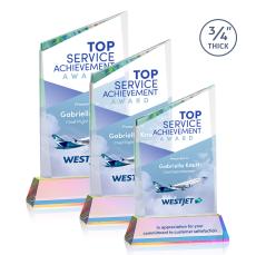 Scarsdale Full Color Prismatic on Newhaven Peak Crystal Award - Corporate Awards