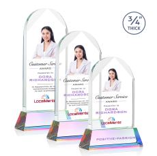 Blake Full Color Prismatic on Newhaven Arch & Crescent Crystal Award - Corporate Awards