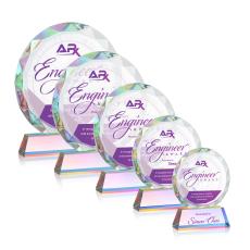 Stratford Full Color Prismatic Circle Crystal Award - Corporate Awards
