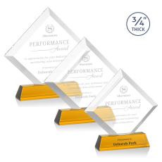 Belaire Amber on Newhaven Base Crystal Award - Corporate Awards