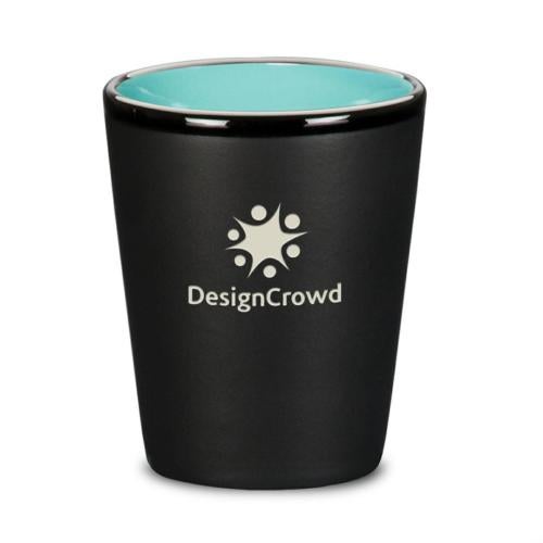 Corporate Recognition Gifts - Etched Barware - Balmes Ceramic Shot - Deep Etch