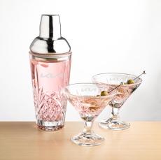 Brinkley Shaker & Martini Set - Etched Barware