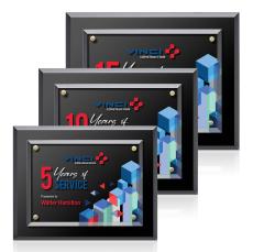 Lexicon Full Color Plaque - Gold - Employee Awards