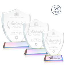 Scudo Shield Prismatic on Newhaven Abstract / Misc Crystal Award - Award Shapes