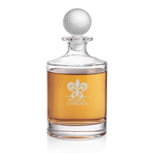 Corporate Recognition Gifts - Etched Barware - Fairway Golf Decanter