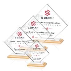 Wellington Full Color/White Bamboo Award - Bamboo Awards