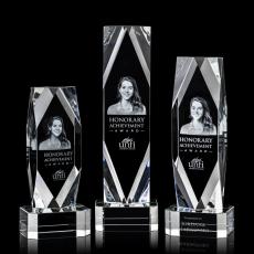 Employee Gifts - Delta 3D Clear on Base Obelisk Crystal Award