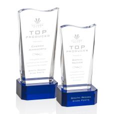Violetta Blue on Base Abstract / Misc Crystal Award - Crystal Awards