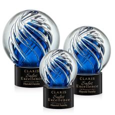 Genista Black on Marvel  Base Spheres Glass Award - Art Glass Awards