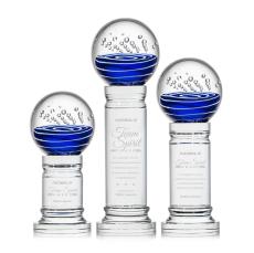 Tranquility Clear on Colverstone Base Spheres Glass Award - Glass Awards