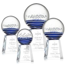Tranquility Clear on Celestina Base Spheres Glass Award - Modern Awards