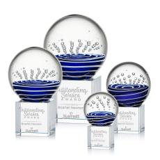 Tranquility Clear on Granby Base Spheres Glass Award - Modern Awards