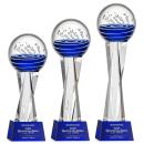 Tranquility Blue on Grafton Base Spheres Glass Award