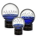 Tranquility Black on Marvel Base Spheres Glass Award