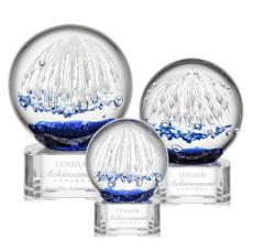 Starburst Clear on Paragon Base Spheres Glass Award - Modern Awards