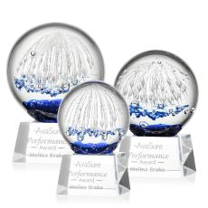 Starburst Clear on Robson Base Spheres Glass Award - Art Glass Awards