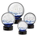 Starburst Black on Stanrich Base Spheres Glass Award
