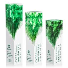 Brandino Green Obelisk Acrylic Award - Acrylic Awards