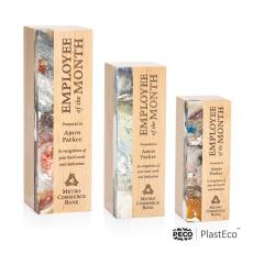 Employee Gifts - Midori PlastEco Rogue River Obelisk Wood Award