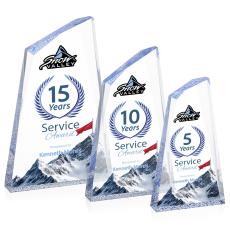 Cozumel Full Color Blue Peak Acrylic Award - Acrylic Awards