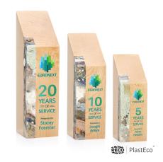 Verde PlastEco Full Color Rogue River Obelisk Wood Award - Modern Awards