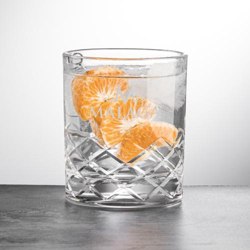 Corporate Recognition Gifts - Etched Barware - Brentwood OTR - Deep Etch