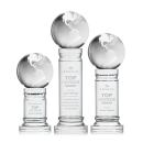 Globe Spheres on Colverstone Base Crystal Award