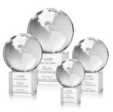 Globe Spheres on Granby Base Crystal Award - Corporate Awards