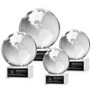 Globe Clear on Hancock Base Spheres Crystal Award