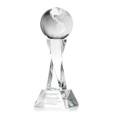 Globe Clear on Langport Base Spheres Crystal Award - Corporate Awards