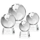 Globe Clear on Robson Base Spheres Crystal Award