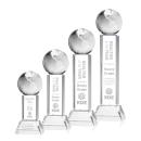 Globe Clear on Stowe Base Spheres Crystal Award