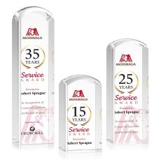 Silkwood Full Color Obelisk Crystal Award - Corporate Awards