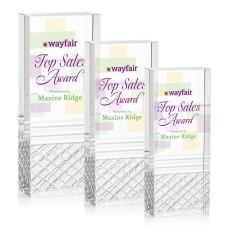 Hilldale Full Color Rectangle Crystal Award - Corporate Awards