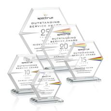 Barnett Full Color Clear Crystal Award - Full Color Awards