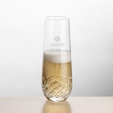 Templeton Stemless Flute - Deep Etch - Etched Barware