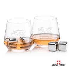 Swiss Force S/S Ice Cubes & 2 Tucson OTR - Etched Barware