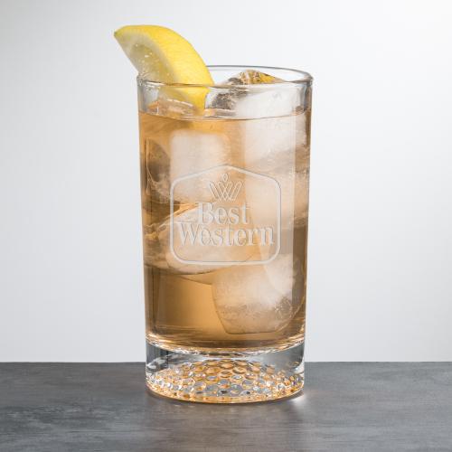 Corporate Recognition Gifts - Etched Barware - Fairway Golf Hiball - Deep Etch