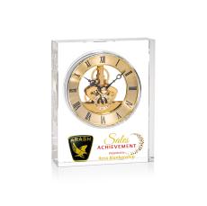 Ashland Full Color Clock - Gold Dial - Crystal Gifts