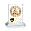 Ashland Full Color Clock on Base - Gold Dial
