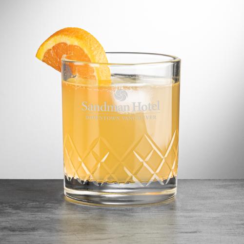 Corporate Recognition Gifts - Etched Barware - Heceta OTR - Deep Etch